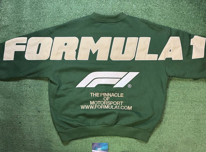 Formula 1 the pinnacle of Motorsport green crewneck