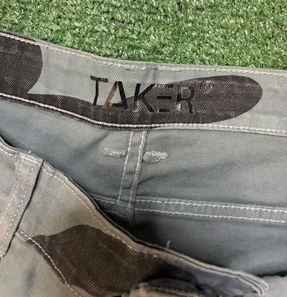 Taker camo distressed cargo pants