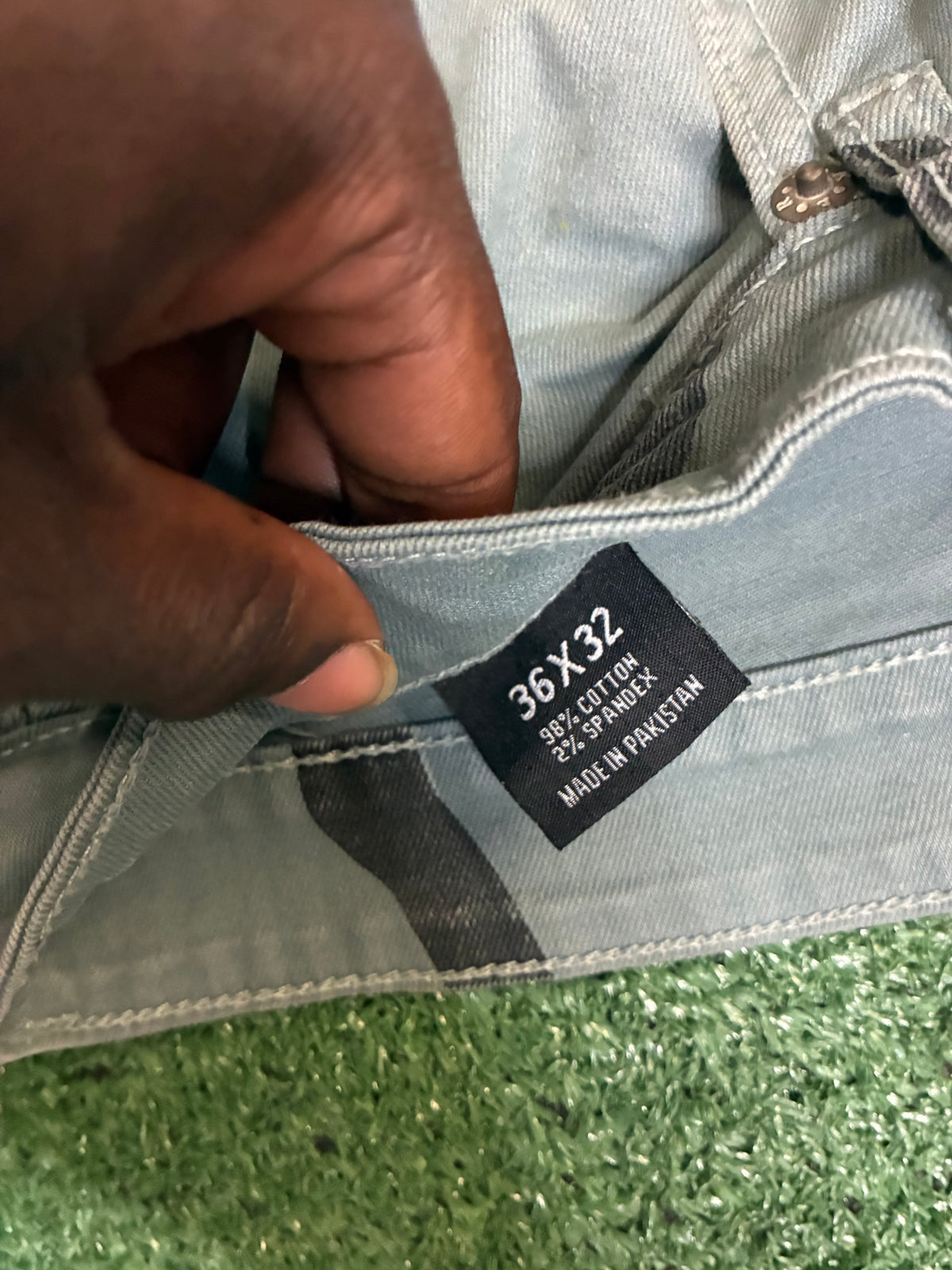 Taker camo distressed cargo pants