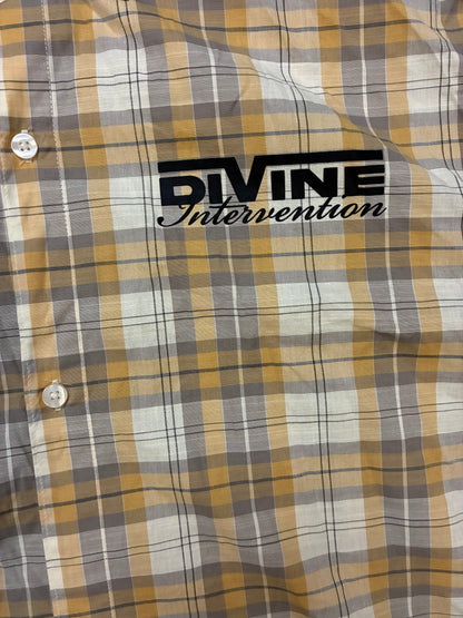 Divine intervention plaid shirt