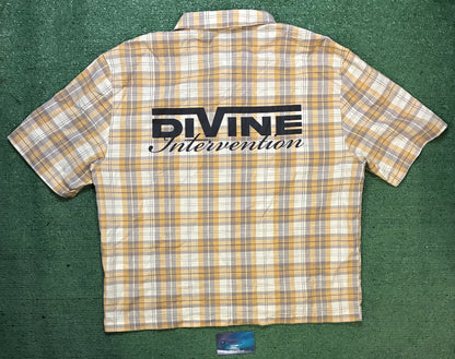 Divine intervention plaid shirt