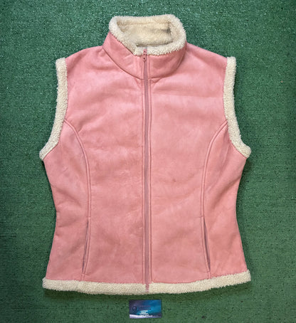 Pink Sherpa vest