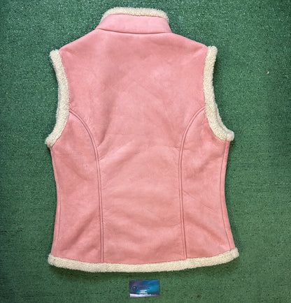 Pink Sherpa vest