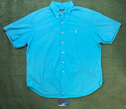 Polo Ralph Lauren  turquoise short sleeve buttondown