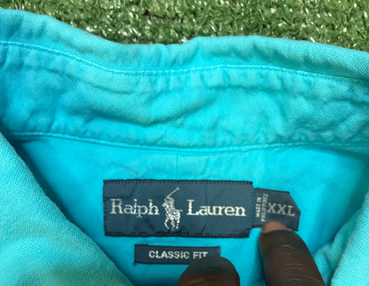 Polo Ralph Lauren  turquoise short sleeve buttondown
