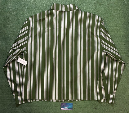 Pacsun Green Striped Hutton Long Sleeve