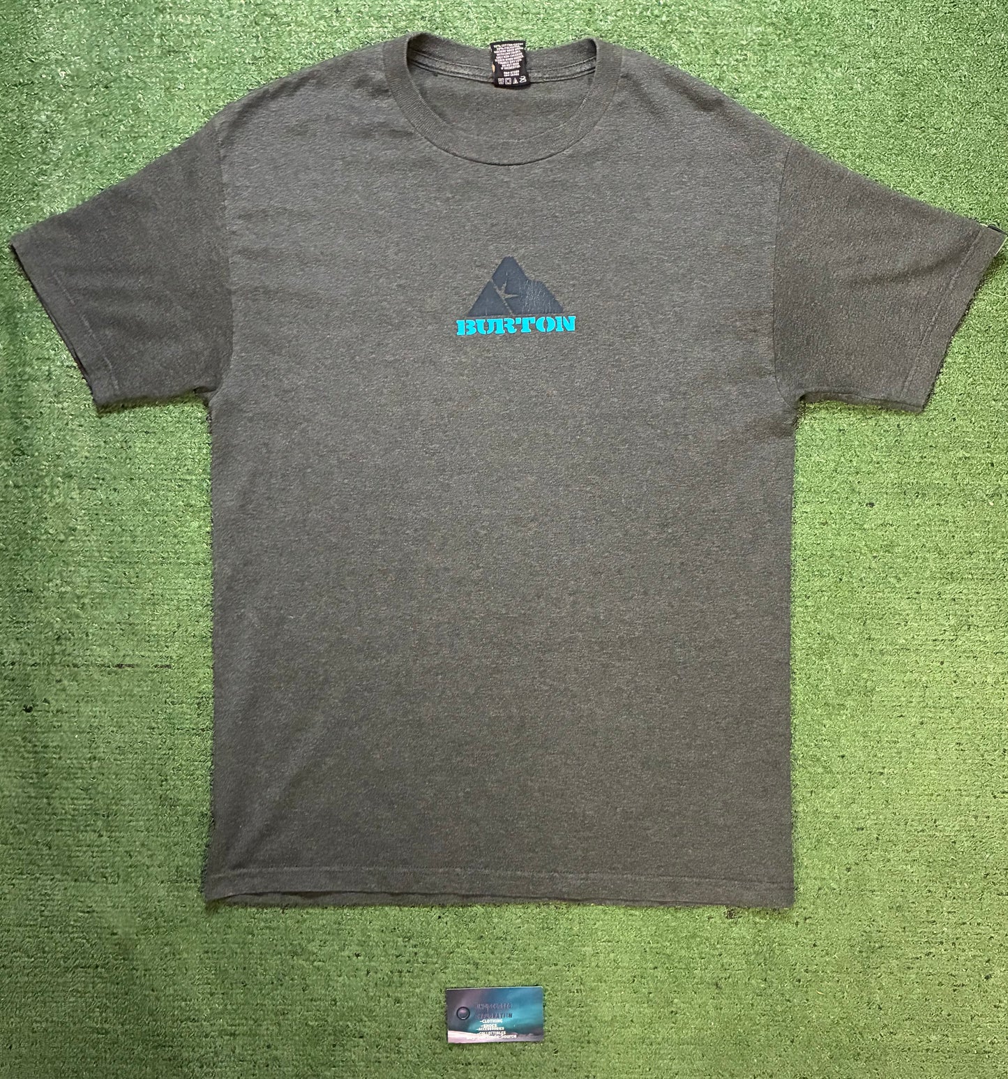vintage charcoal gray Burton Snowboards tee
