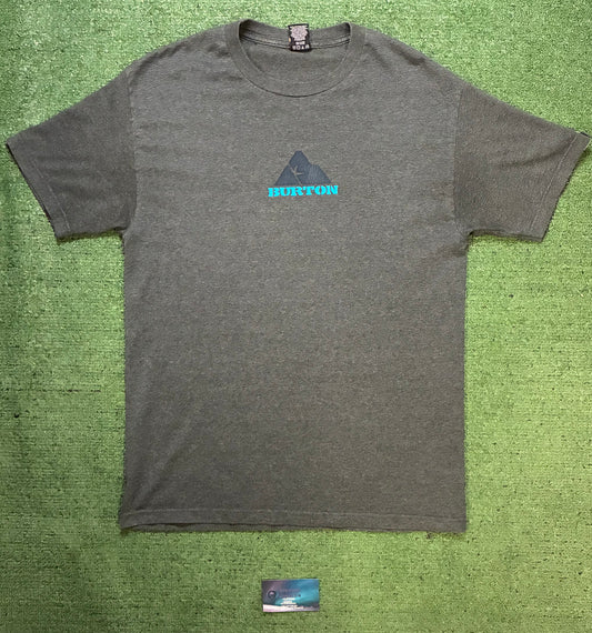 vintage charcoal gray Burton Snowboards tee