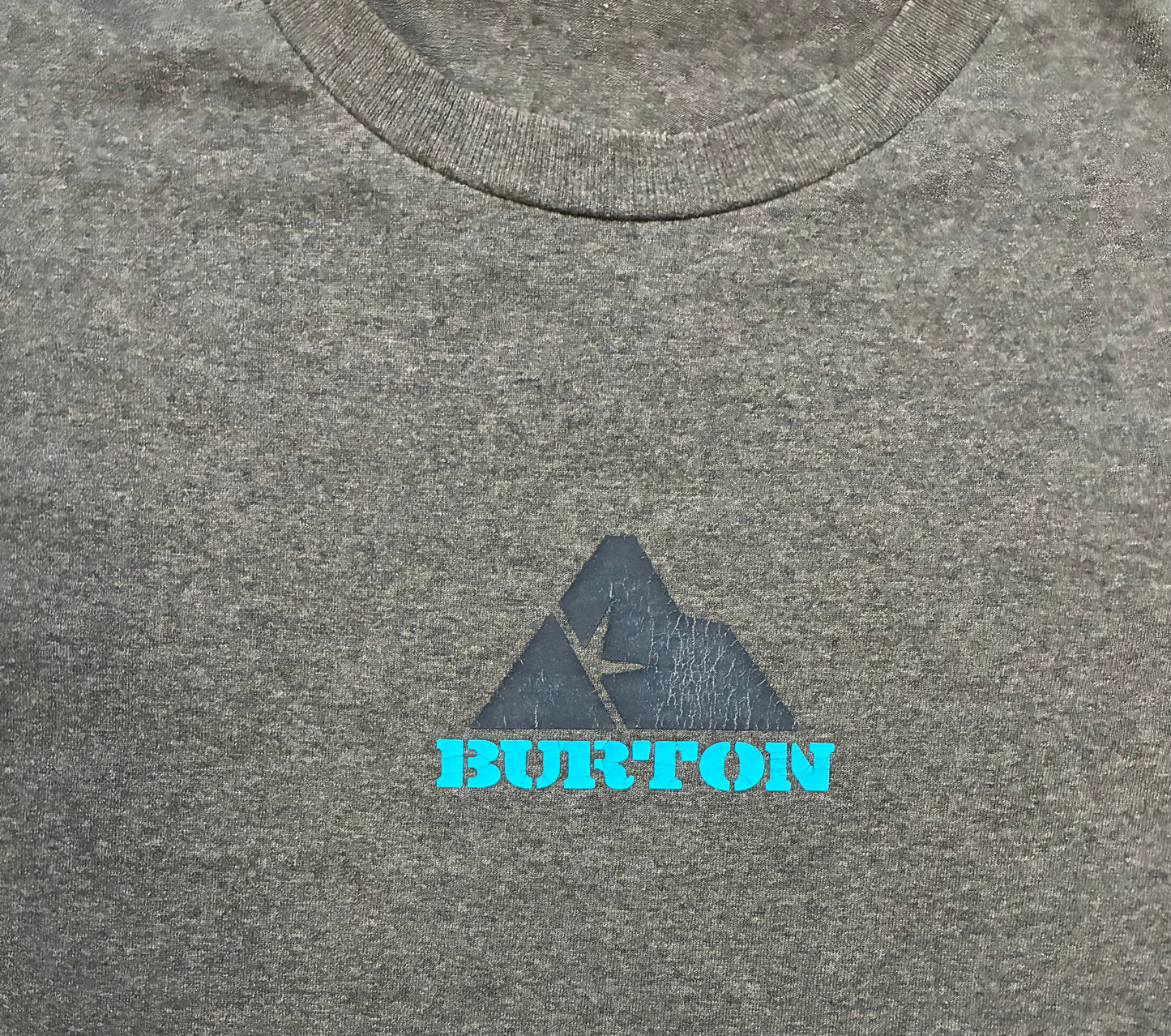 vintage charcoal gray Burton Snowboards tee