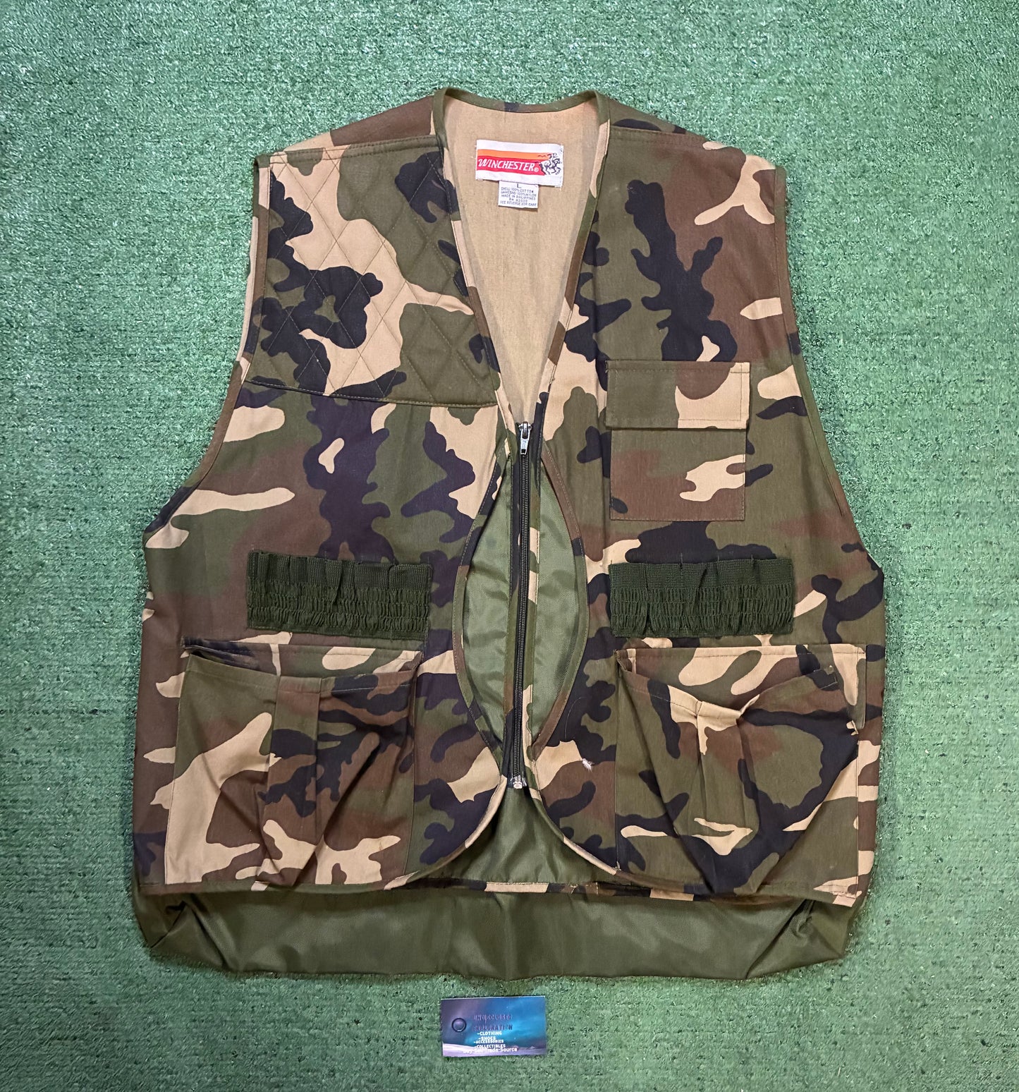 vintage 1980s Winchester woodland camouflage vest