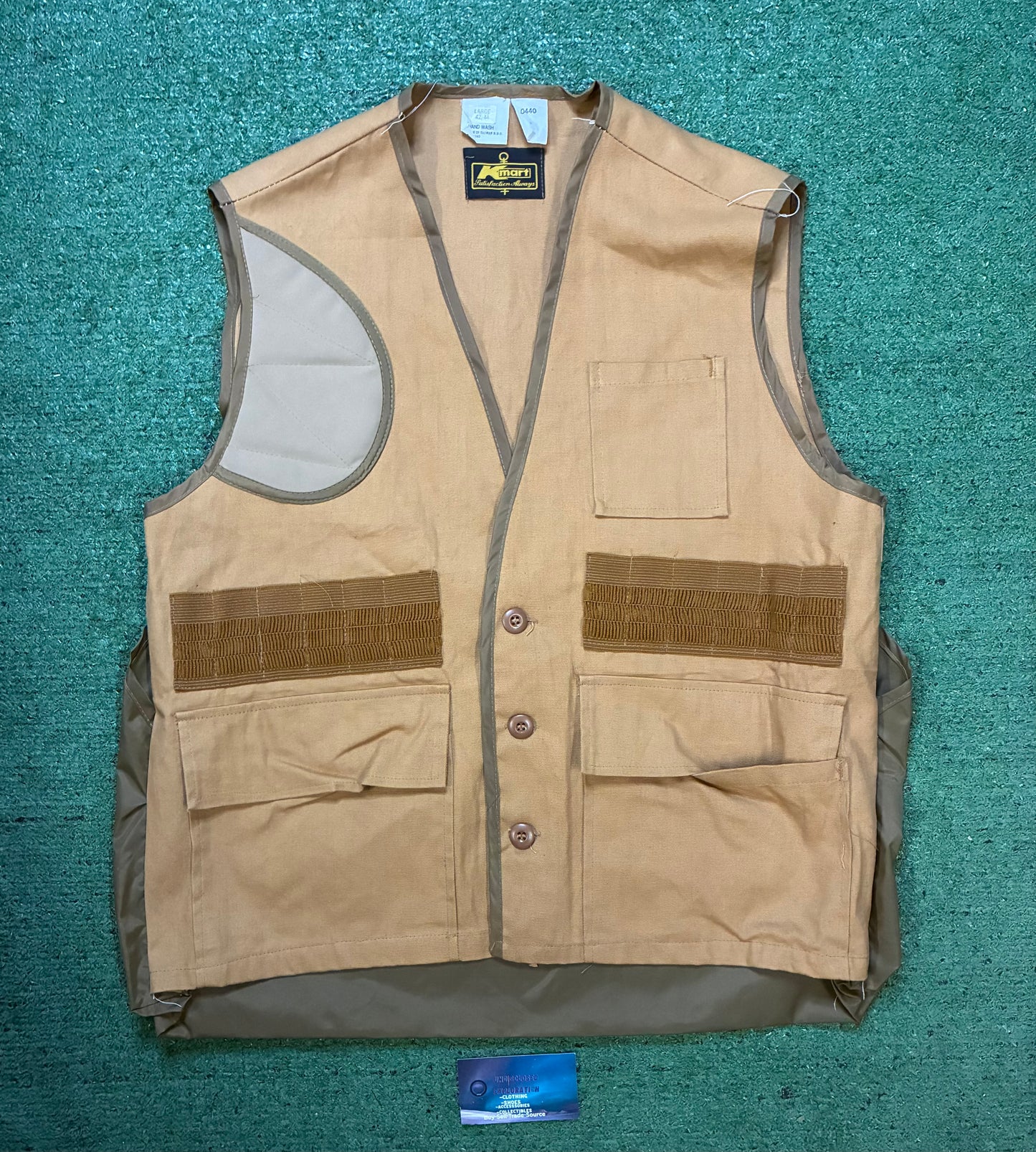 Vintage 1980s Kmart beige vest