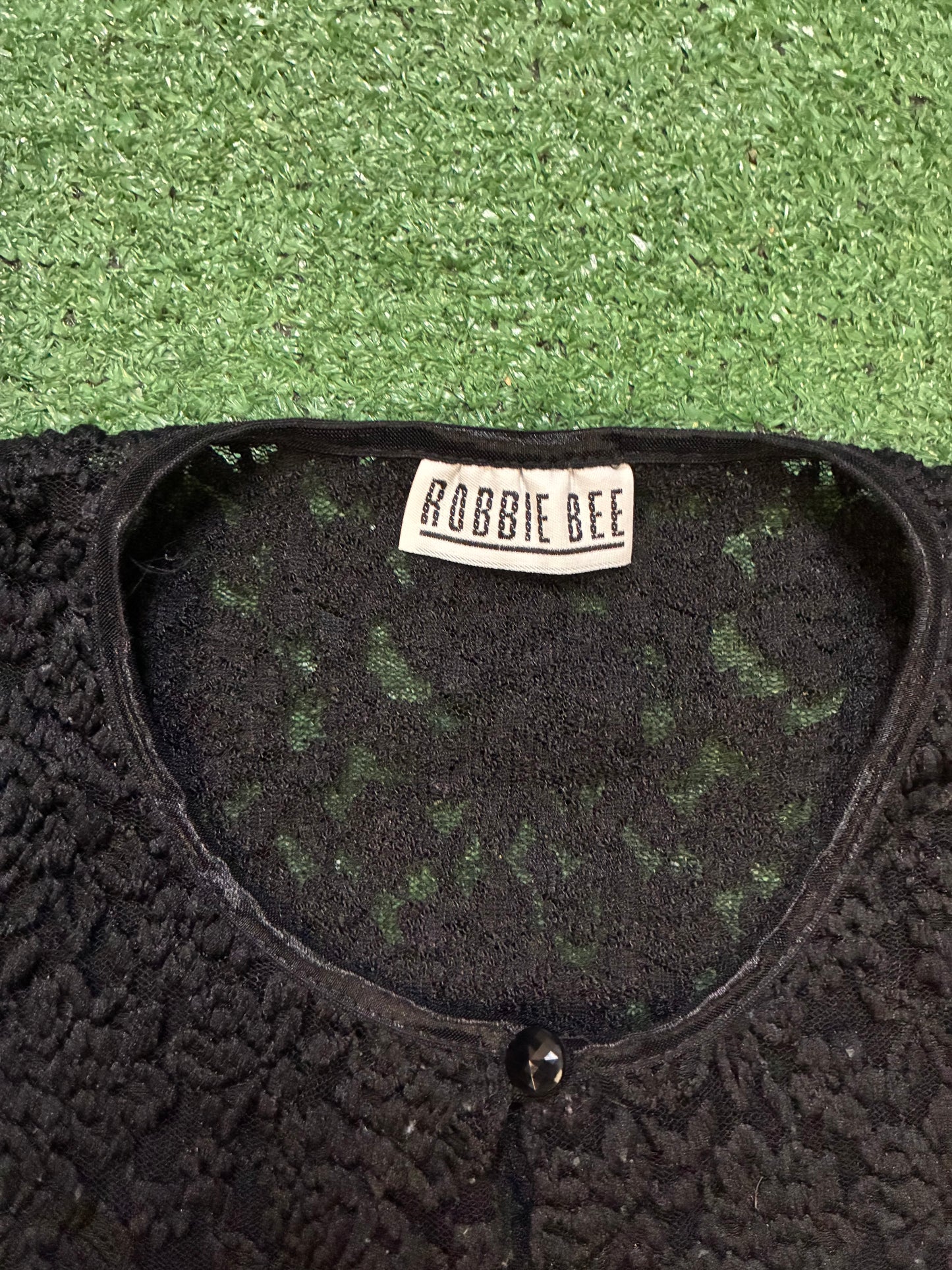 Vintage Robbie Bee Black Lace cardigan