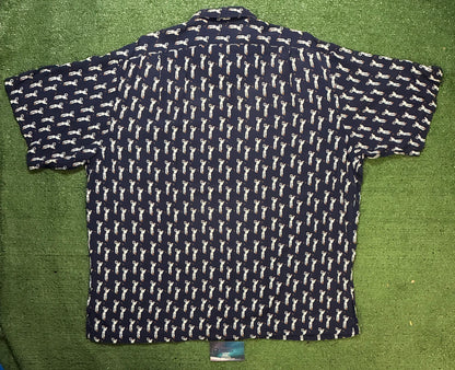 Vintage 1990s Polo Ralph Lauren all over print short sleeve button up tee