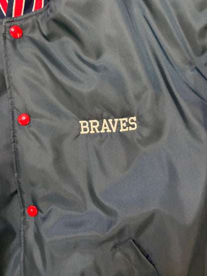vintage 1990s Atlanta Braves satin bomber jacket