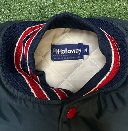 vintage 1990s Atlanta Braves satin bomber jacket