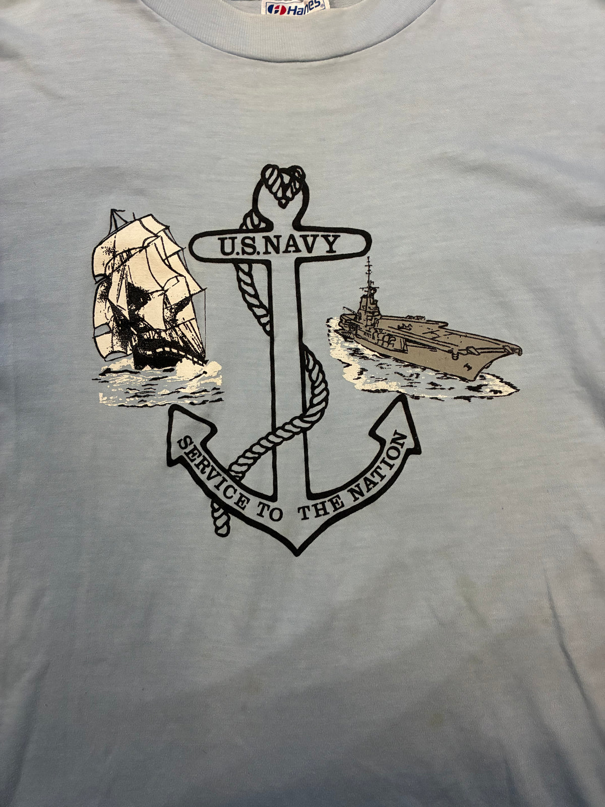 Vintage 1980s U.S Navy service to the nation tee