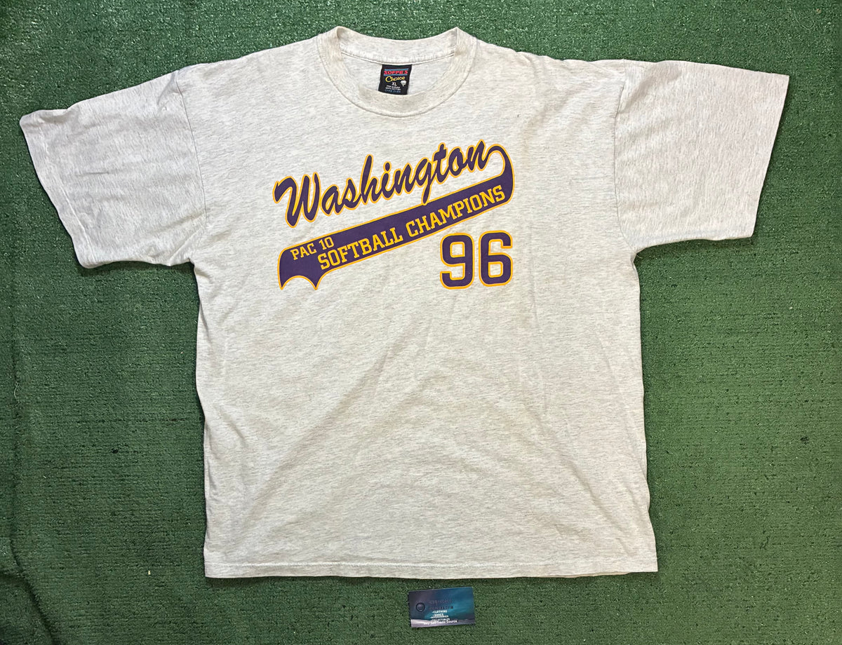 Vintage 1990s University of Washington PAC 10 softball champions