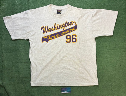 Vintage 1990s University of Washington PAC 10 softball champions
