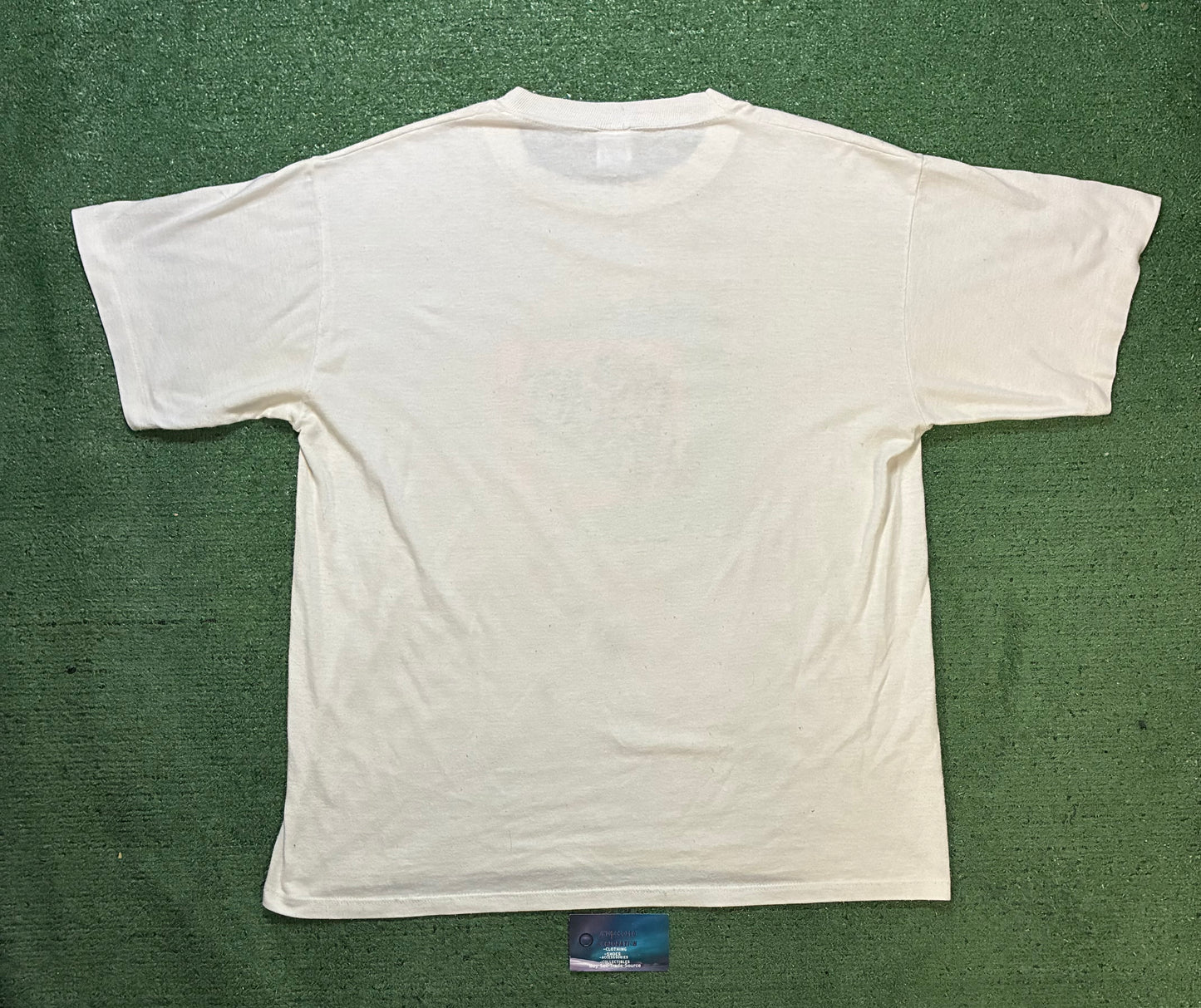 Vintage 1990s Seattle own Main Attraction blue & pink tee