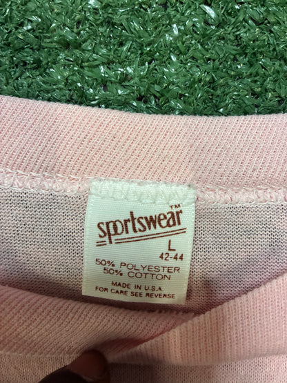 vintage 1970s I love CRB Kansas City pink & black tee