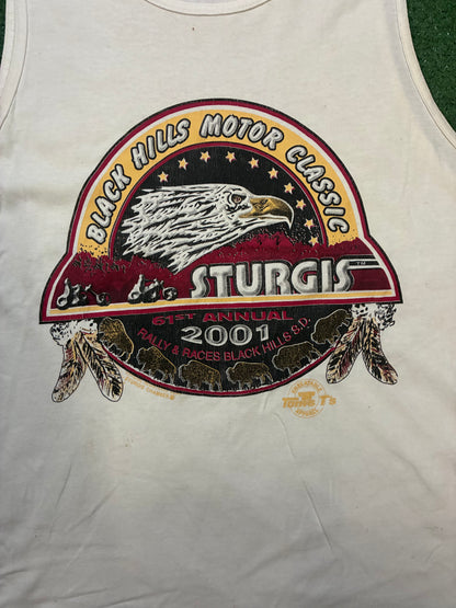Vintage 2000s Sturgis black hills rally tank top