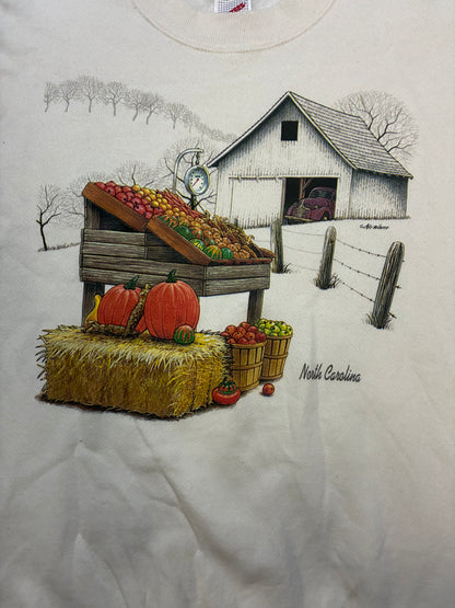 Vintage 1990s Farm barn North Carolina crewneck