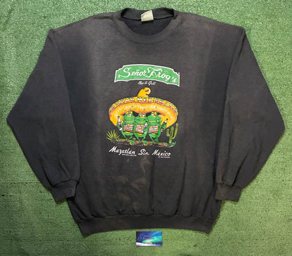 Vintage black Señor Frog's Mazatlán crewneck