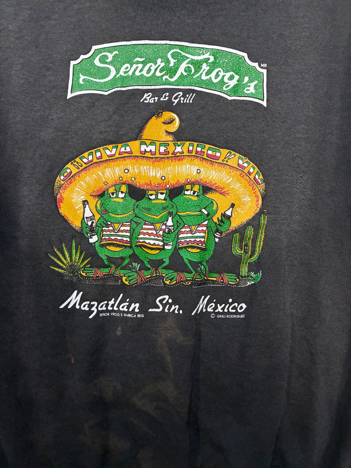 Vintage black Señor Frog's Mazatlán crewneck