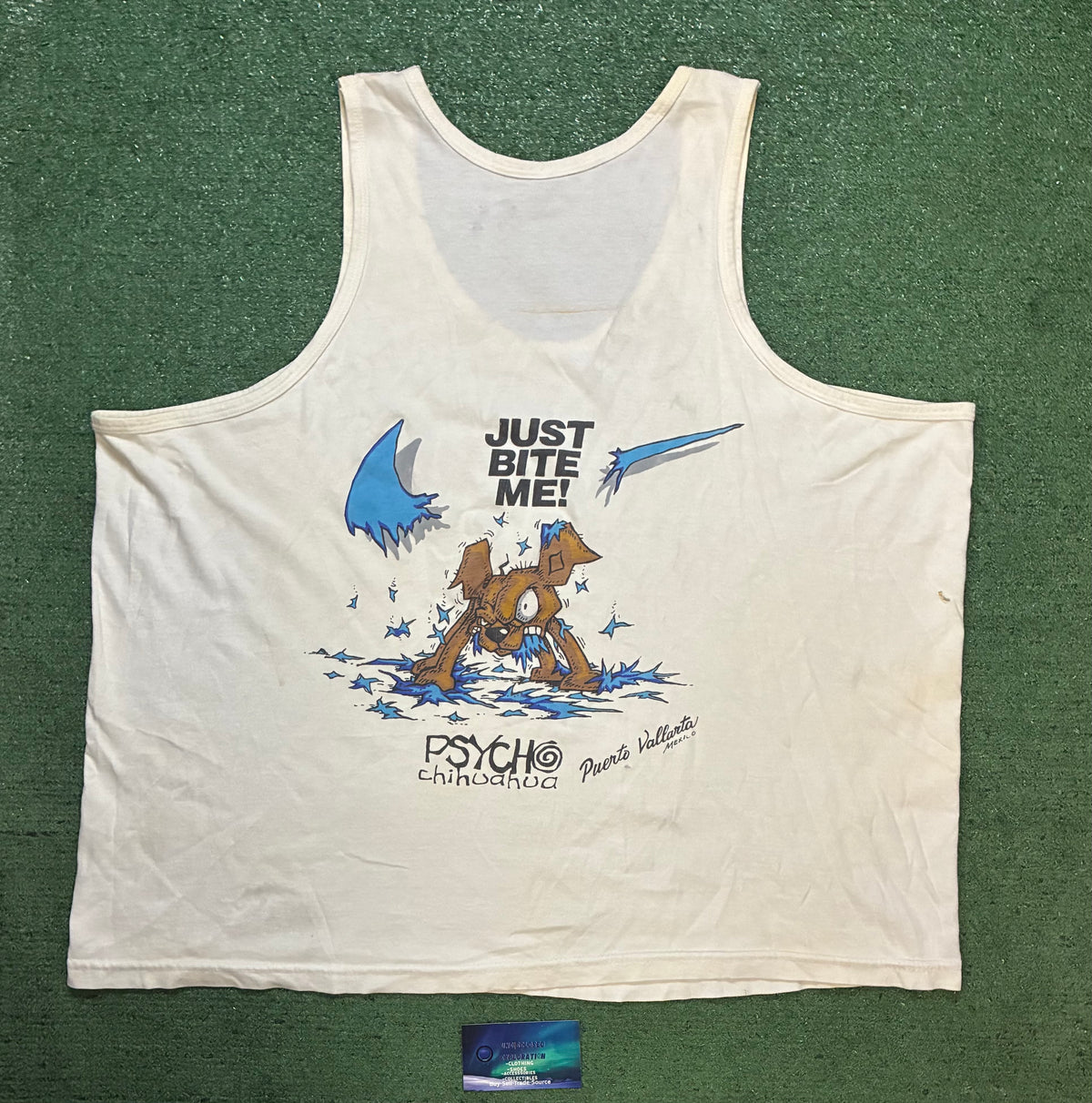Vintage 1990s Psycho Chihuahua tank top