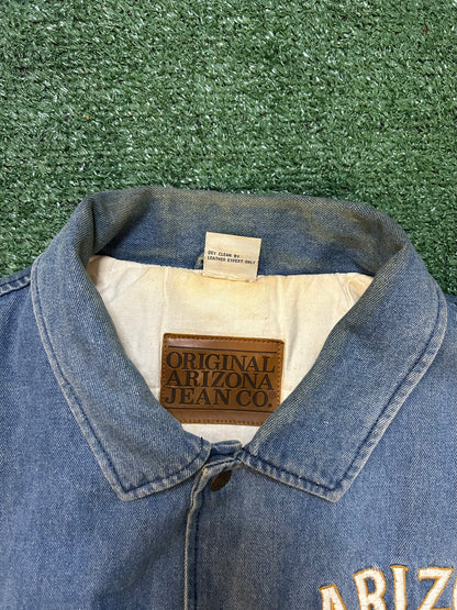 Vintage 1990s Arizona jean denim suede jacket