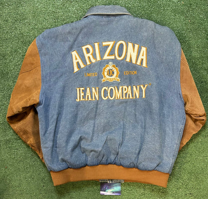 Vintage 1990s Arizona jean denim suede jacket