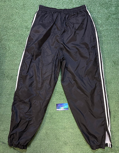 Black and white track pants