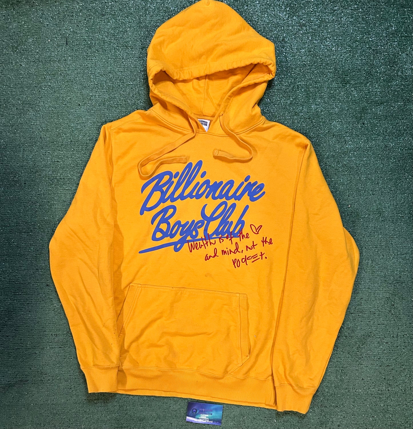 Billionaire boys club wealth is in the heart and mind not the pocket hoodie