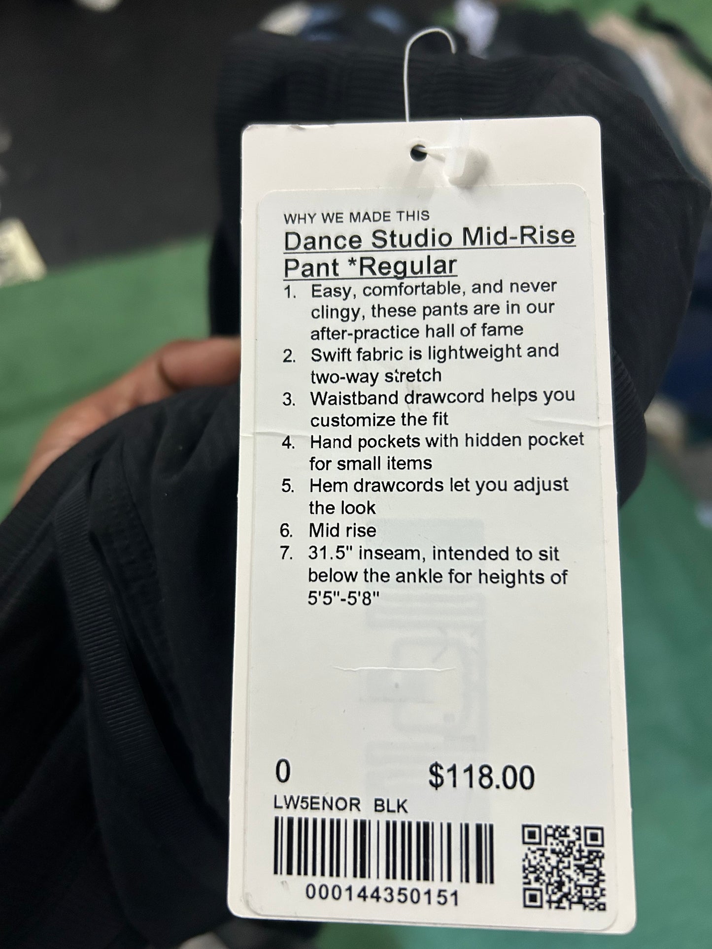 Lululemon dance studio black pants
