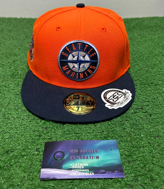 Seattle mariners orange crush new era fitted hat