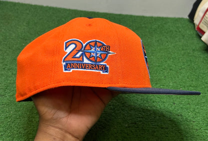 Seattle mariners orange crush new era fitted hat