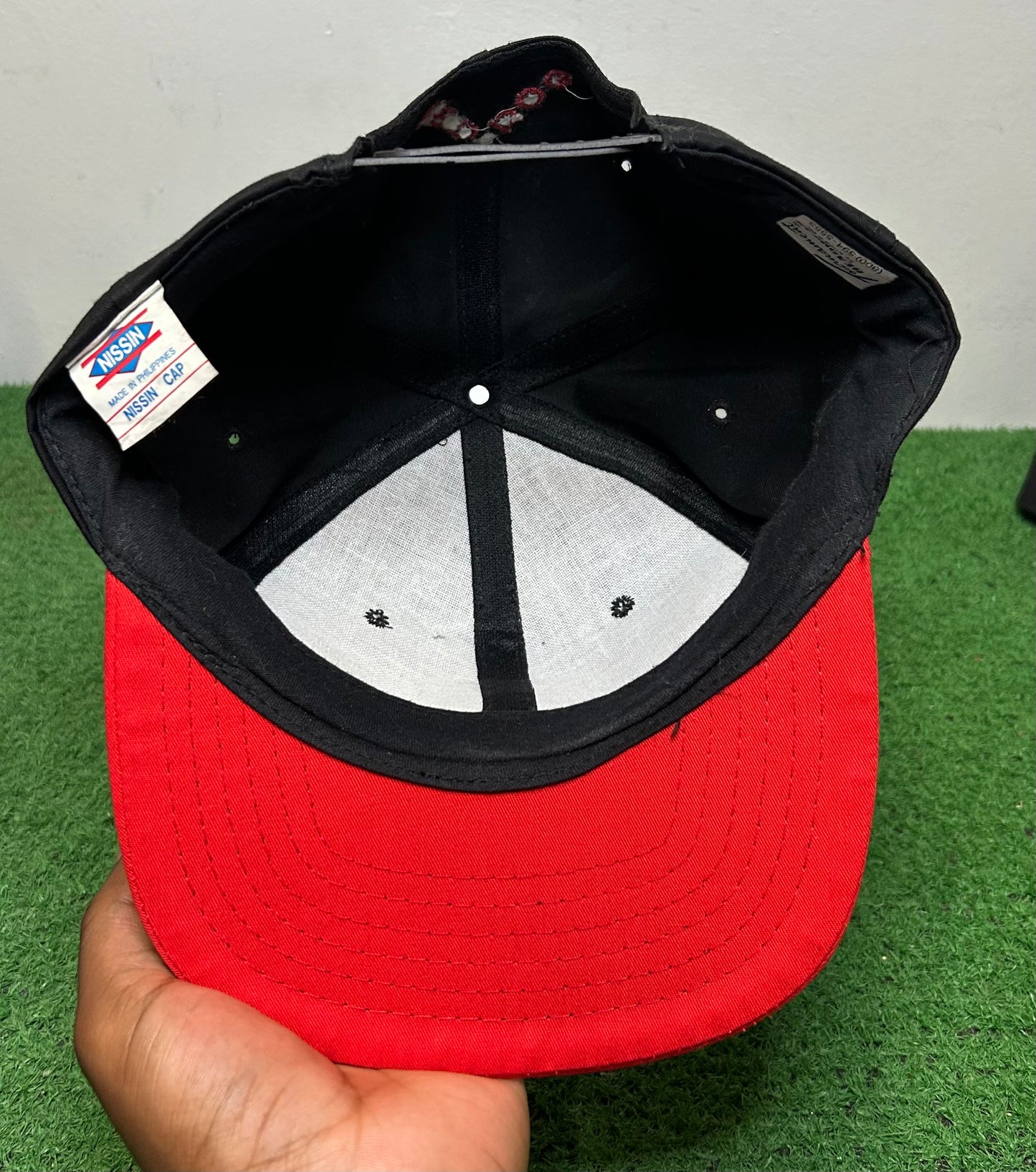 Vintage 1990s red dog hat