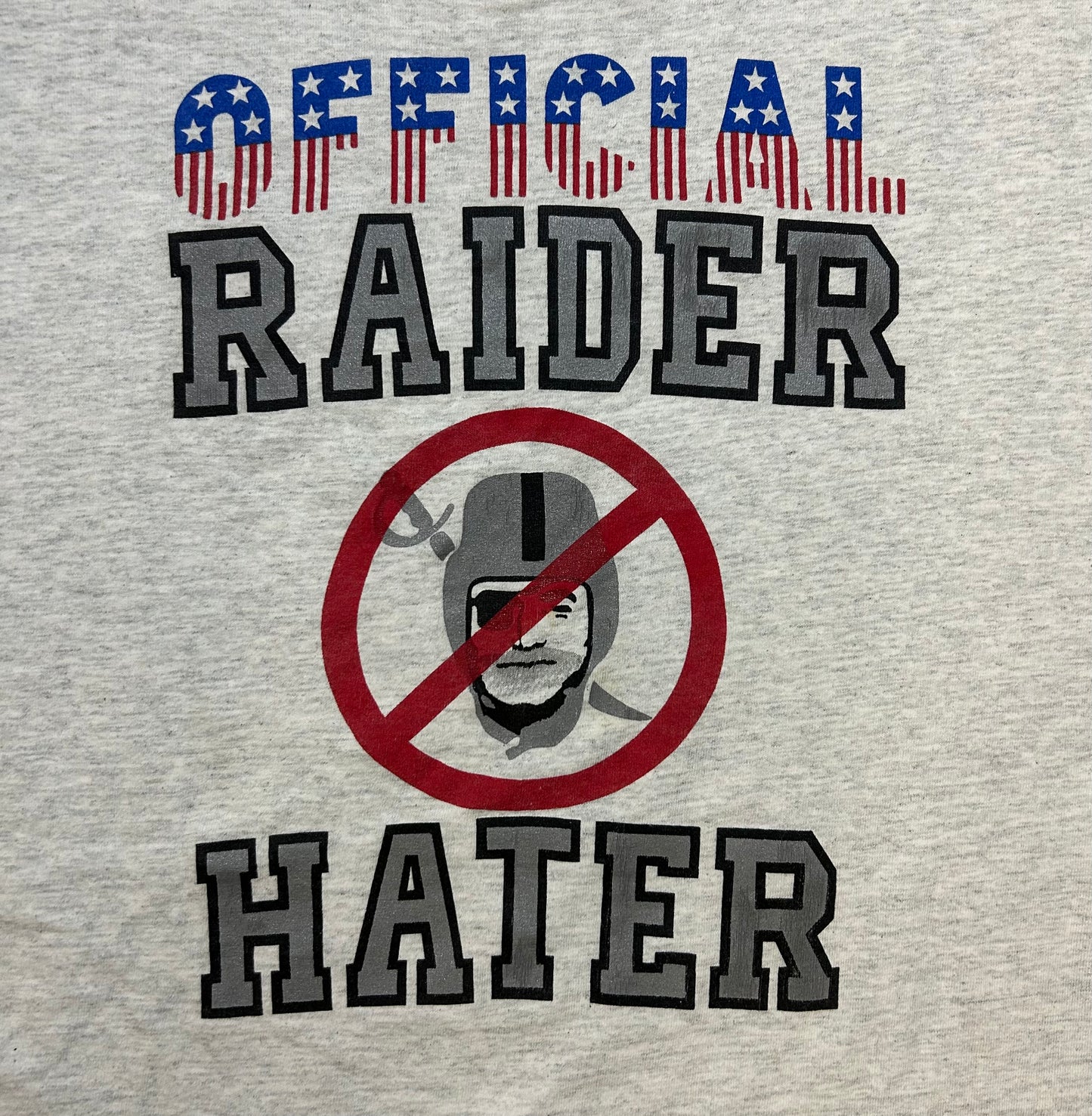 Vintage 1980s NFL Raider hater tee