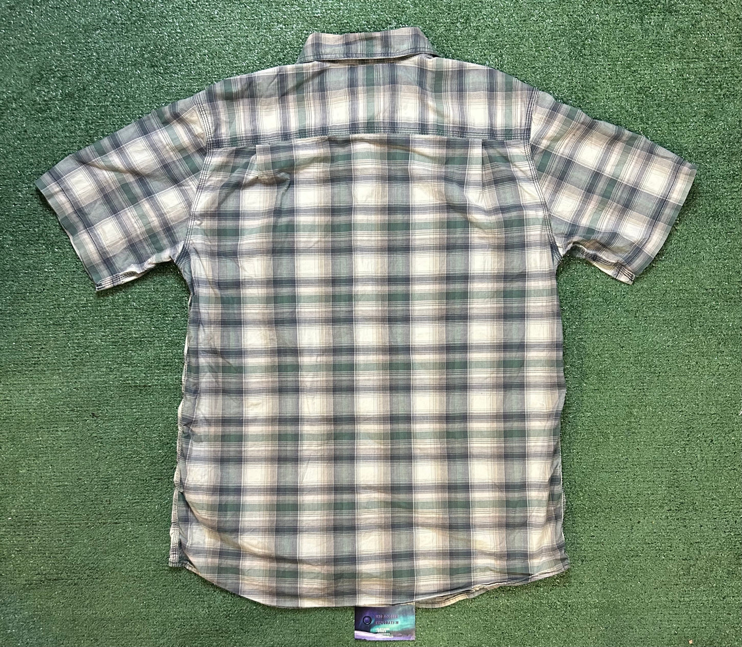 Carhartt green button up short sleeve