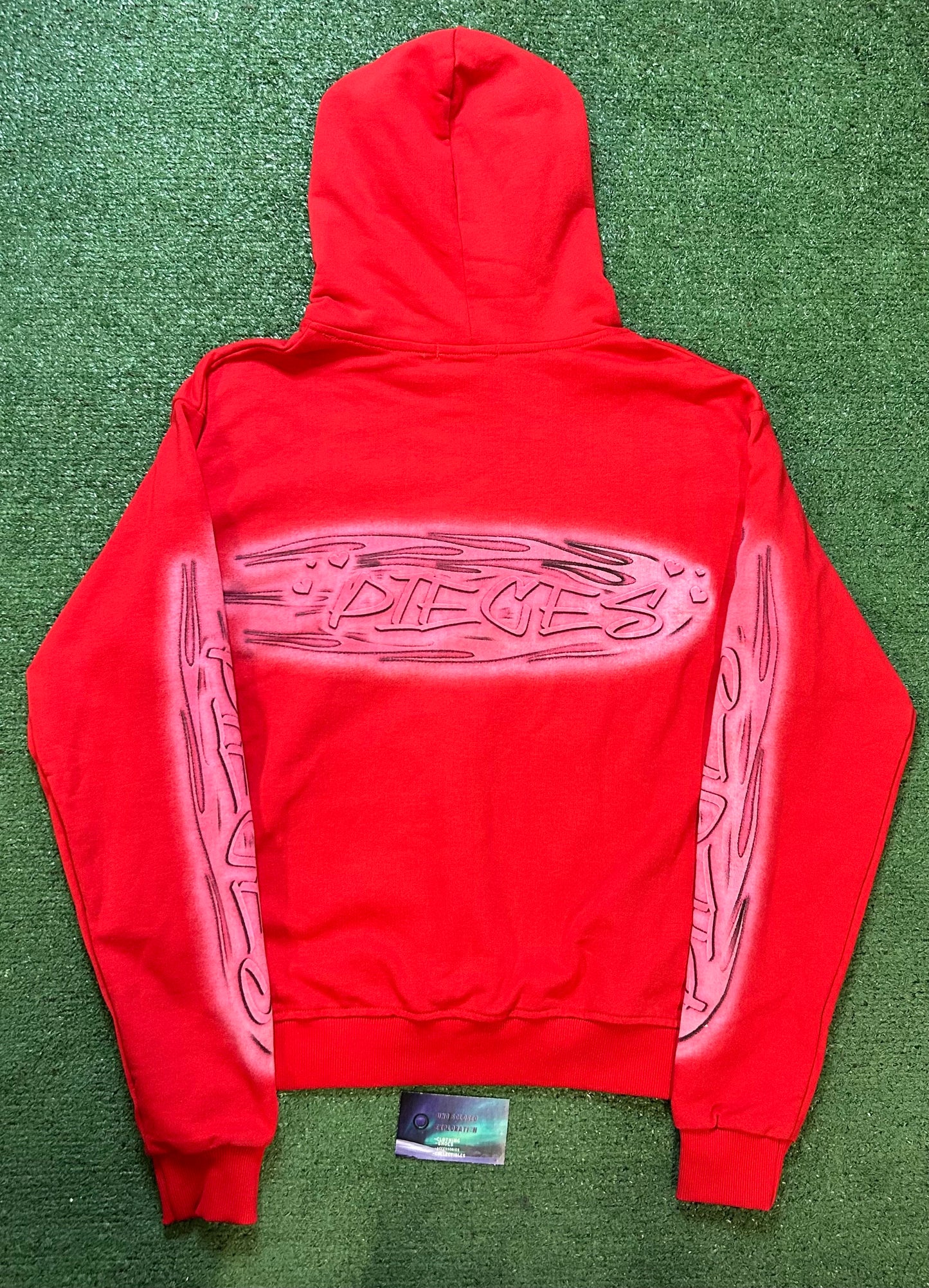 Pieces of knowledge red hoodie