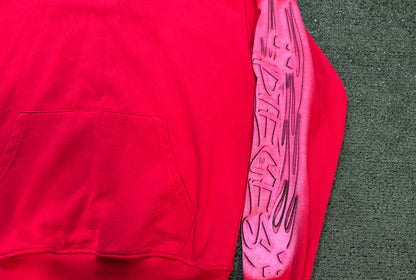 Pieces of knowledge red hoodie