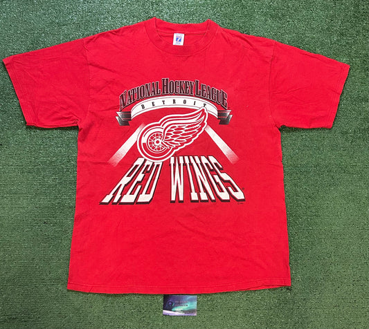 Vintage 1990s NHL Detroit red wings tee