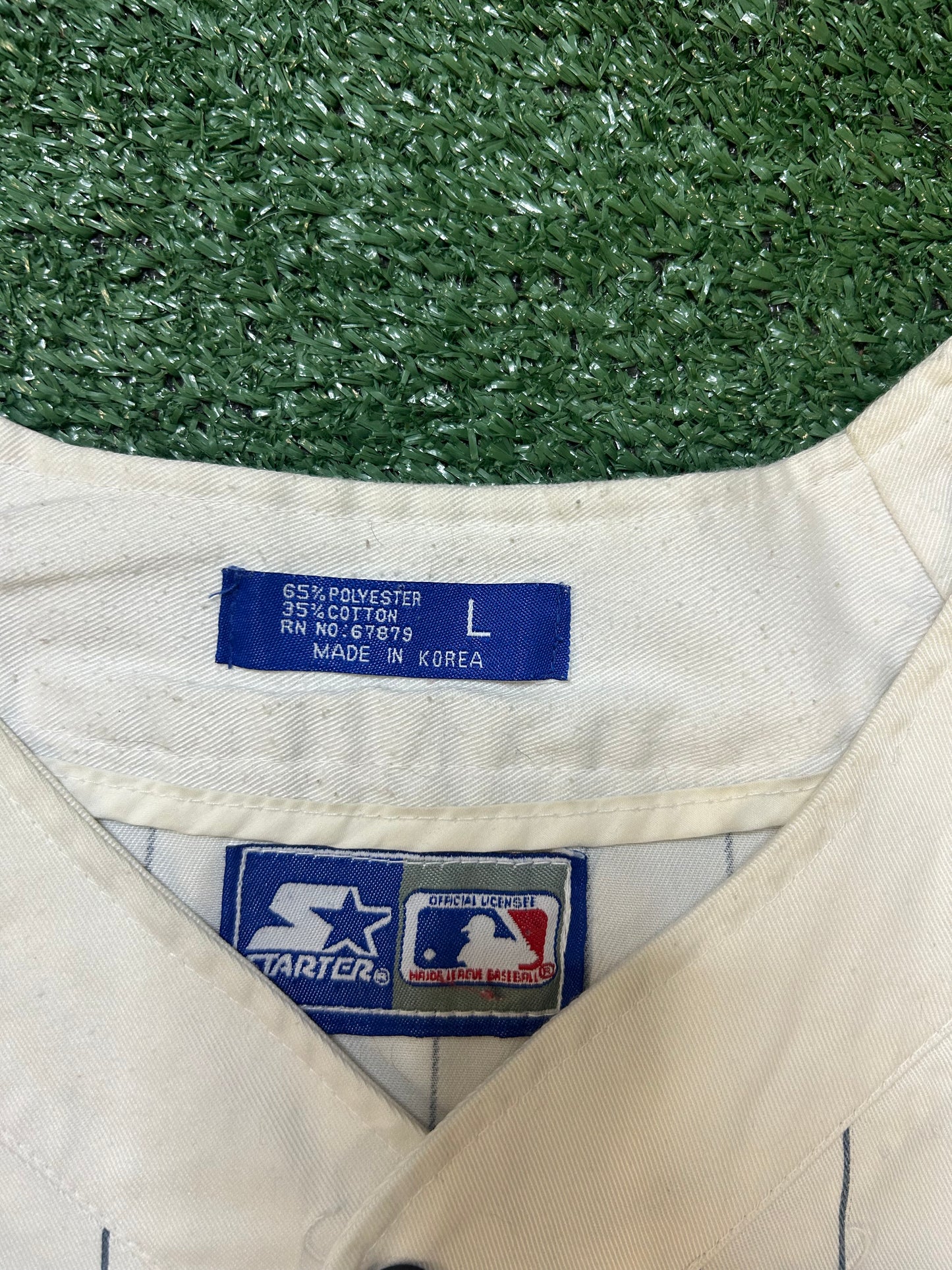 Vintage 1990s Starter New York Yankees pinstripe jersey