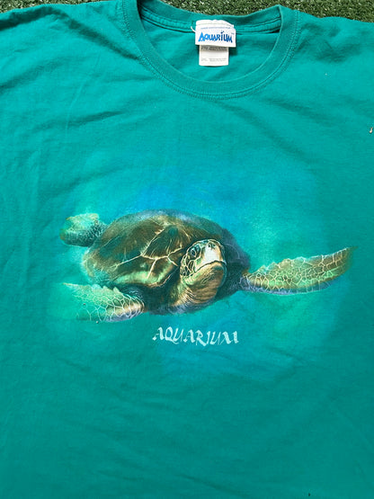 Vintage 1990s Aquarium turtle tee