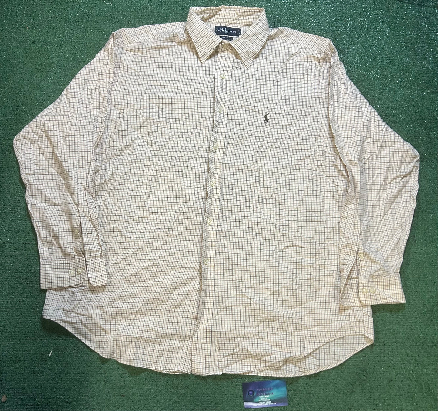 Polo Ralph Lauren beige & brown button up
