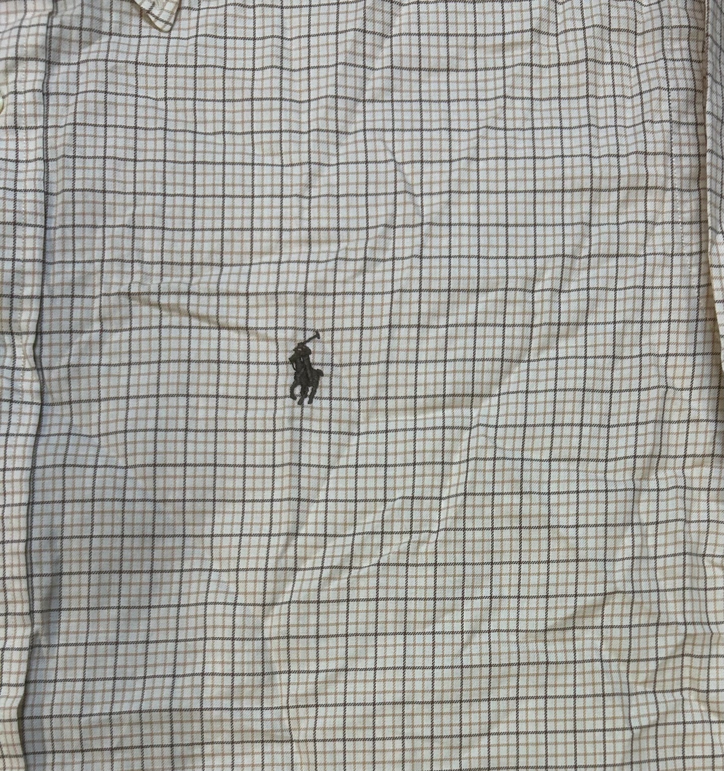 Polo Ralph Lauren beige & brown button up