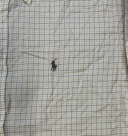 Polo Ralph Lauren beige & brown button up