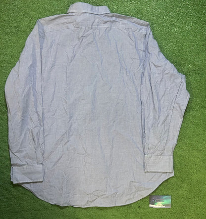 Polo Ralph Lauren blue and white button up