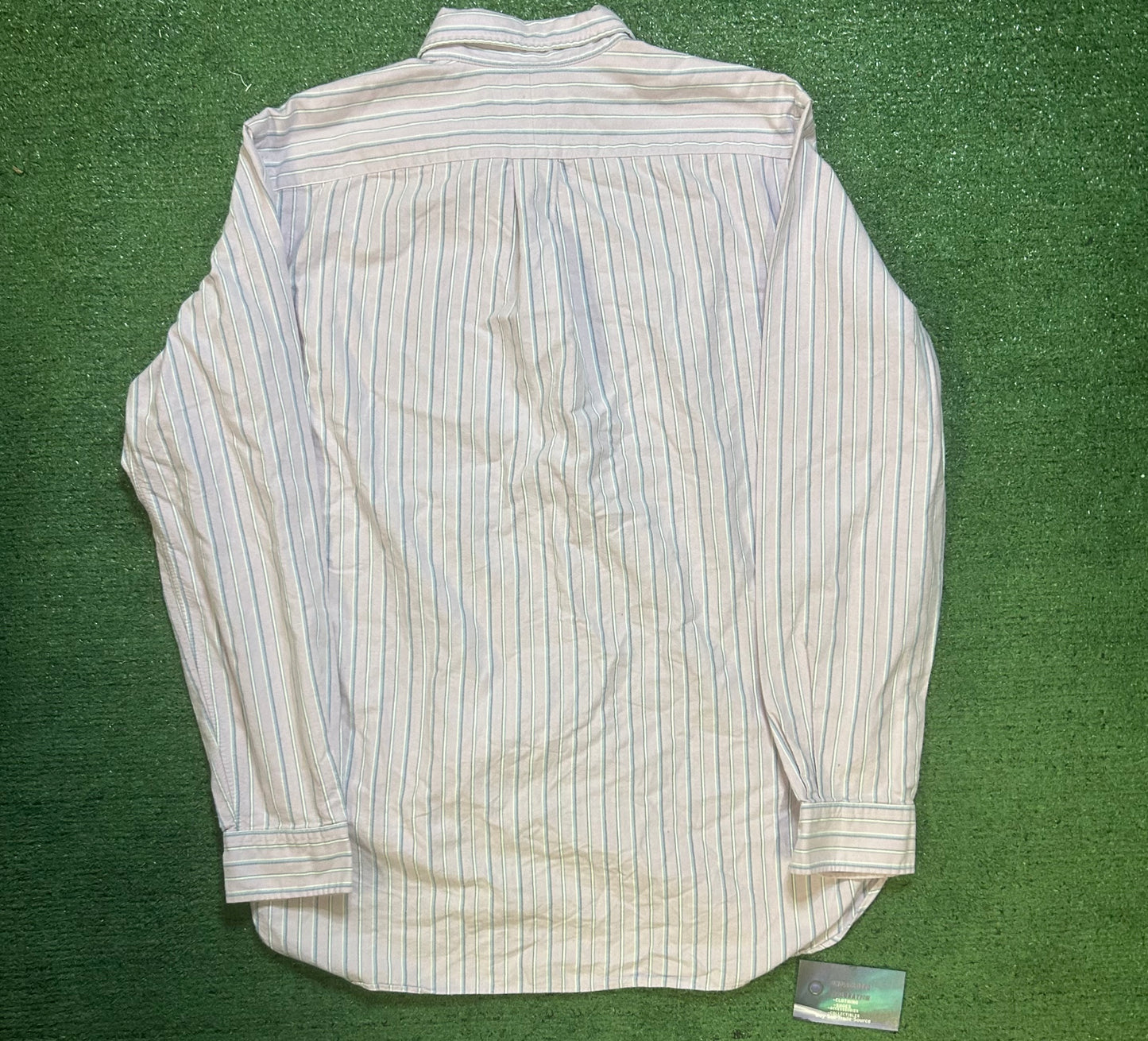 Polo Ralph Lauren pink and blue striped button up