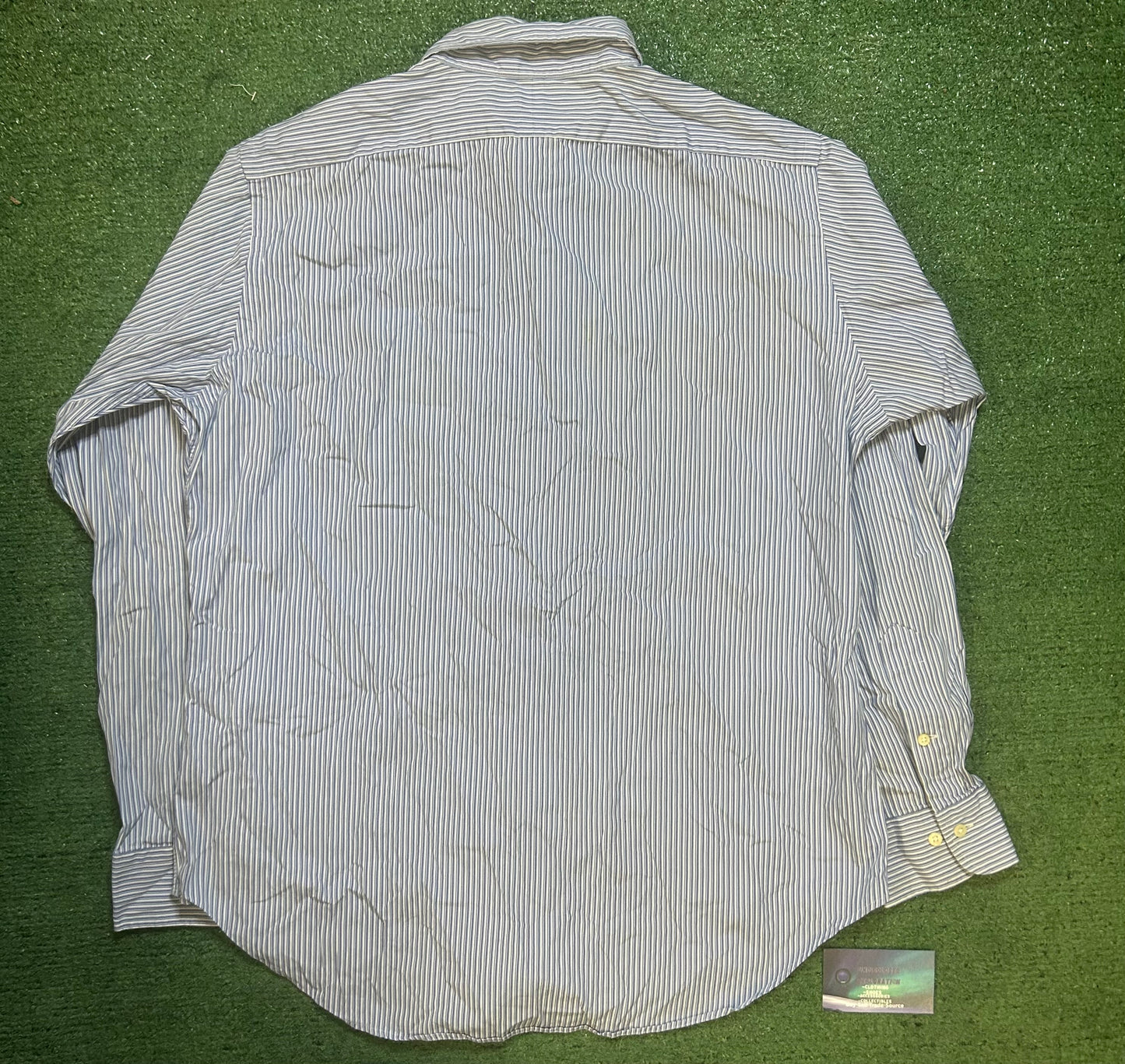 Polo Ralph Lauren blue and white button up